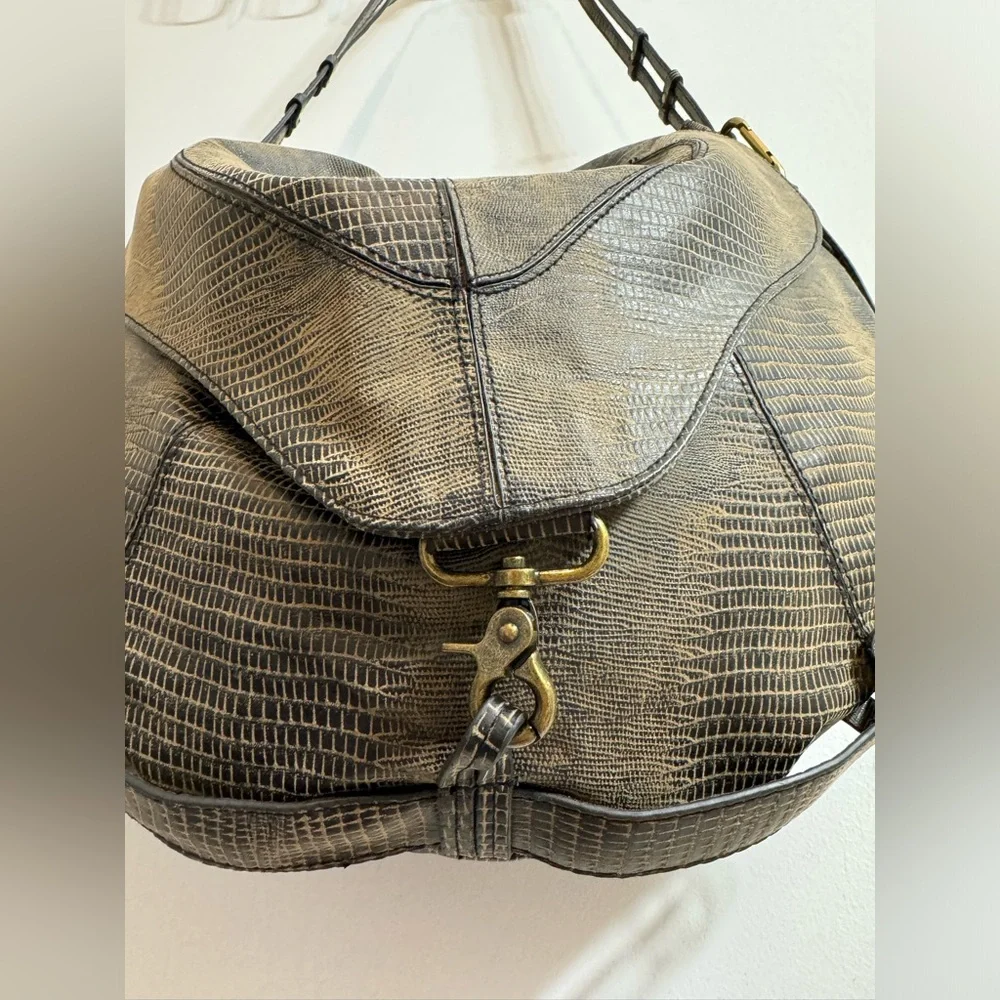 Deena & Ozzy Reptile Hobo Bag
